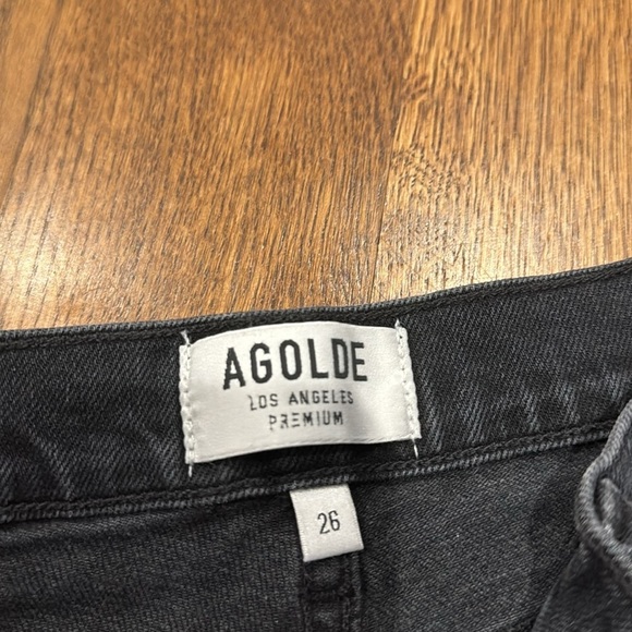 Agolde Women’s Skinny Jeans Black Size 26 - Picture 4 of 5